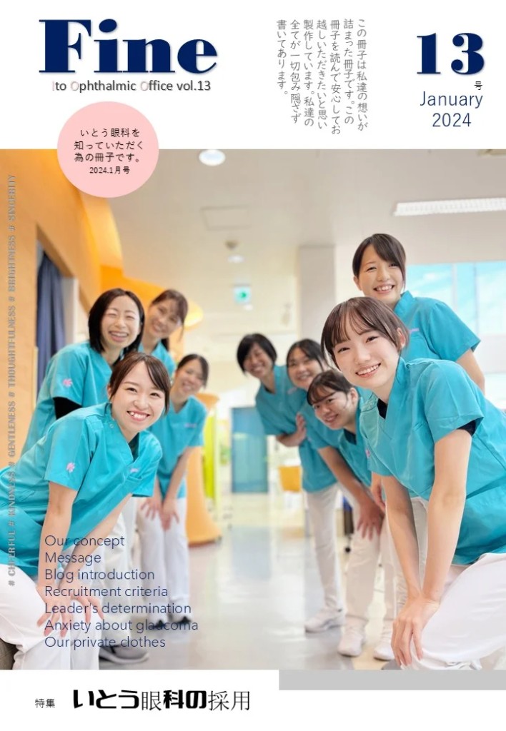 冊子Fine vol.13(緑内障の記事)の表紙